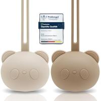 CAJA Schnullerbox Silikon 2 Stück - Panda Design - BPA-frei