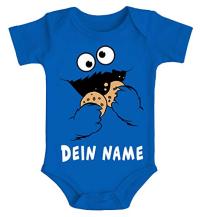 MoonWorks® Baby Body mit Namen Bedrucken Lassen - Krümelmonster