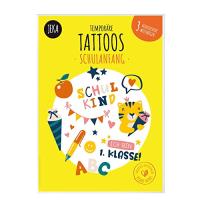 Kindertattoo Schulanfang – 3 Bögen für kreative Schulanfänger