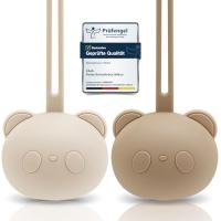 CAJA Schnullerbox Silikon 2 Stück - Panda Design - BPA-frei