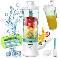 Mixer Smoothie Maker To Go, Mini Standmixer Tragbar mit 6-Klingen Edelstahl