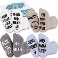 Belloxis Baby Socken 0-12 Monate - Lustige Geschenkideen für Babys