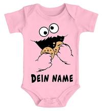 MoonWorks® Baby Body mit Namen Bedrucken Lassen - Krümelmonster