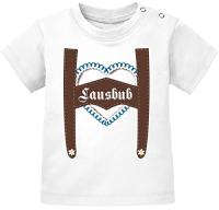 MoonWorks® Kurzarm Baby T-Shirt Lausbub aus Bio Baumwolle