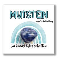 iZoeL Einschulung Geschenk Glückssteine für Jungen - Mutstein 2025