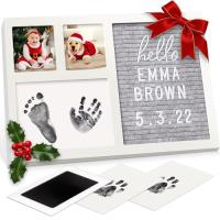 Baby Hand- und Fußabdruck Set mit Filz Letterboard - KeaBabies