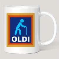 Lustige OLDI Keramik-Kaffeetasse für Opa & Väter